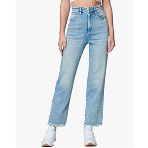 Blank NYC The Baxter Rib Cage Straight Leg Raw Hem Jeans NWT Size 28